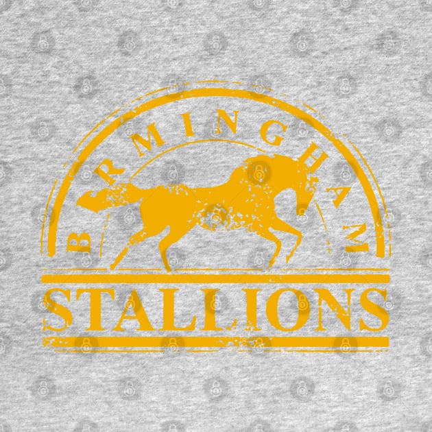 BIRMINGHAM STALLIONS VINTAGE ON RED by thedeuce